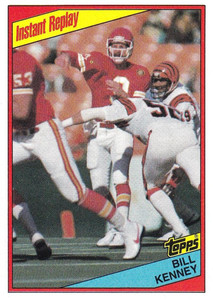 1984 Topps #93 Bill Kenney IR VG Kansas City Chiefs 