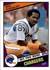 1984 Topps #178 Wes Chandler VG San Diego Chargers 