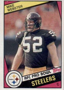 1984 Topps #171 Mike Webster VG Pittsburgh Steelers 