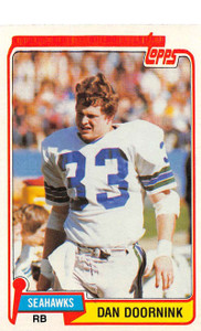 1981 Topps #48 Dan Doornink VG Seattle Seahawks 