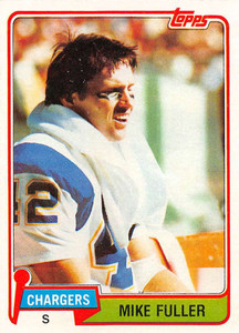 1981 Topps #67 Mike Fuller VG San Diego Chargers 
