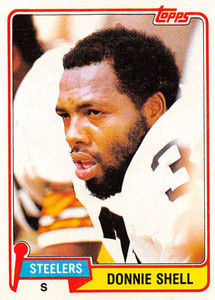 1981 Topps #90 Donnie Shell VG Pittsburgh Steelers 