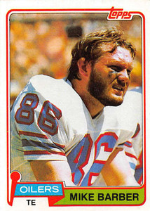 1981 Topps #99 Mike Barber VG Houston Oilers 