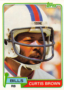 1981 Topps #133 Curtis Brown VG Buffalo Bills 