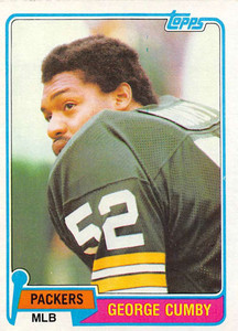 1981 Topps #228 George Cumby VG Green Bay Packers 