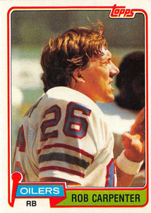1981 Topps #231 Rob Carpenter VG Houston Oilers 