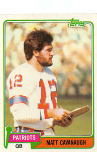 1981 Topps #248 Matt Cavanaugh VG New England Patriots 