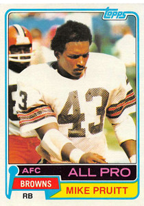 1981 Topps #260 Mike Pruitt VG Cleveland Browns 