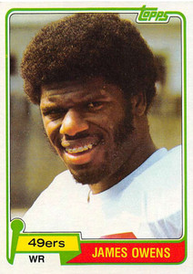 1981 Topps #263 James Owens VG San Francisco 49ers 