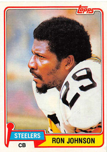 1981 Topps #278 Ron Johnson VG Pittsburgh Steelers 