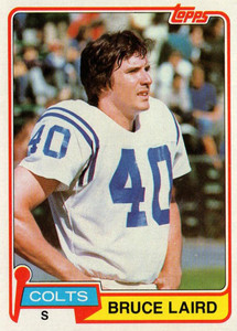 1981 Topps #326 Bruce Laird VG Baltimore Colts 