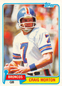 1981 Topps #425 Craig Morton VG Denver Broncos 