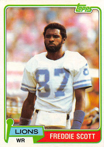1981 Topps #463 Freddie Scott VG Detroit Lions 