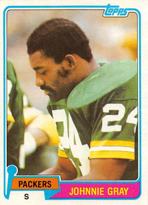 1981 Topps #465 Johnnie Gray VG Green Bay Packers 