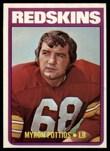 1972 Topps #243 Myron Pottios VG  Washington Redskins 