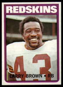 1972 Topps #95 Larry Brown VG  Washington Redskins 