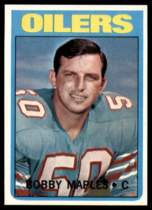1972 Topps #52 Bobby Maples VG  Houston Oilers 