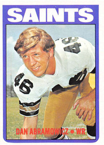 1972 Topps #213 Dan Abramowicz VG  New Orleans Saints 