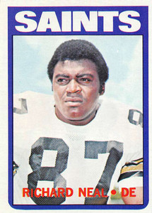 1972 Topps #87 Richard Neal VG  New Orleans Saints 