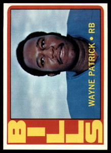 1972 Topps #57 Wayne Patrick VG  Buffalo Bills 