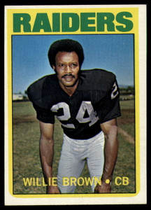 1972 Topps #28 Willie Brown VG  Oakland Raiders 
