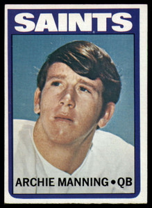 1972 Topps #55 Archie Manning VG  RC Rookie New Orleans Saints 