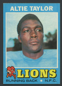 1971 Topps #62 Altie Taylor VG RC Rookie Detroit Lions 
