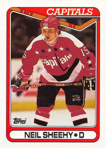 1990-91 Topps #188 Neil Sheehy VG Washington Capitals 