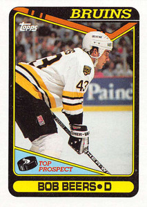 1990-91 Topps #113 Bob Beers VG RC Rookie 