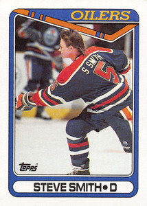 1990-91 Topps #368 Steve Smith VG Edmonton Oilers 