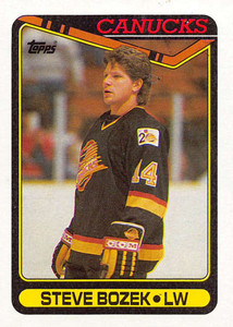 1990-91 Topps #76 Steve Bozek VG Vancouver Canucks 