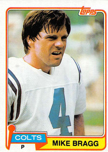 1981 Topps #483 Mike Bragg VG Baltimore Colts 