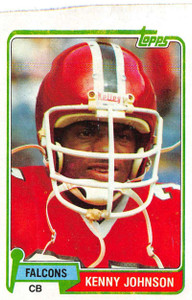 1981 Topps #143 Kenny Johnson VG Atlanta Falcons 
