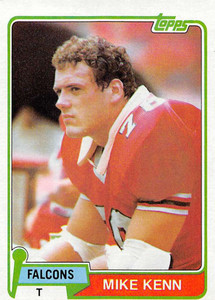 1981 Topps #215 Mike Kenn VG RC Rookie Atlanta Falcons 