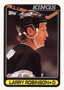 1990-91 Topps #261 Larry Robinson VG Los Angeles Kings 