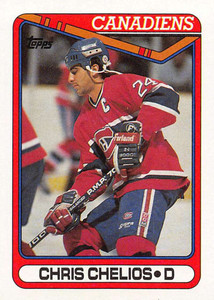 1990-91 Topps #29 Chris Chelios VG Montreal Canadiens 