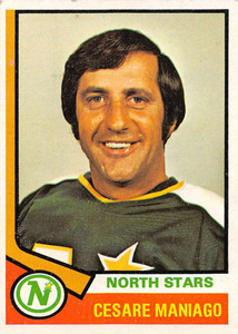 1974-75 Topps #26 Cesare Maniago VG  Minnesota North Stars 
