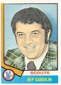 1974-75 Topps #34 Bep Guidolin CO VG  Kansas City Scouts 