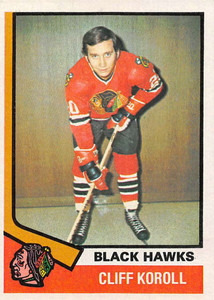1974-75 Topps #35 Cliff Koroll VG  Chicago Blackhawks 