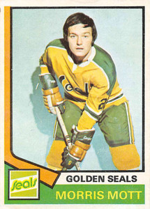 1974-75 Topps #48 Morris Mott VG  RC Rookie California Golden Seals 