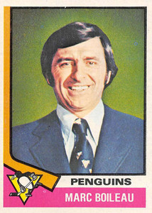 1974-75 Topps #49 Marc Boileau CO VG  Pittsburgh Penguins 