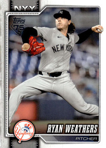 SOLD 201812 2026 Topps #634 Ryan Weathers NM-MT  New York Yankees 