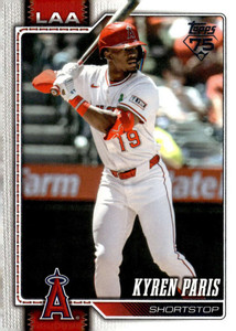 2026 Topps #378 Kyren Paris NM-MT  Los Angeles Angels 