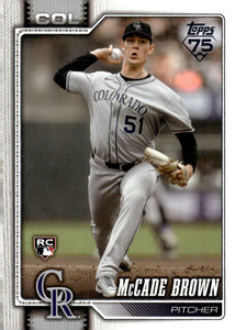 2026 Topps #595 McCade Brown NM-MT  RC Rookie Colorado Rockies 