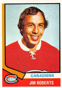 1974-75 Topps #78 Jim Roberts VG  Montreal Canadiens 