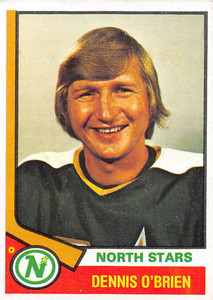 1974-75 Topps #96 Dennis O'Brien VG  Minnesota North Stars 