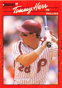 1990 Donruss #75 Tom Herr NM-MT Philadelphia Phillies 