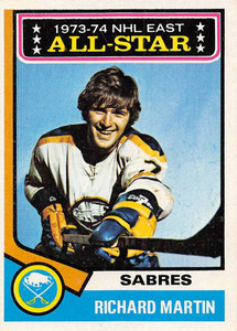 1974-75 Topps #127 Rick Martin AS VG  Buffalo Sabres 