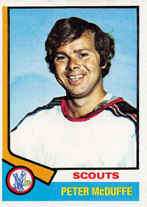 1974-75 Topps #173 Peter McDuffe VG  Kansas City Scouts 