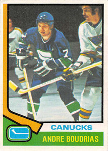 1974-75 Topps #191 Andre Boudrias VG  Vancouver Canucks 